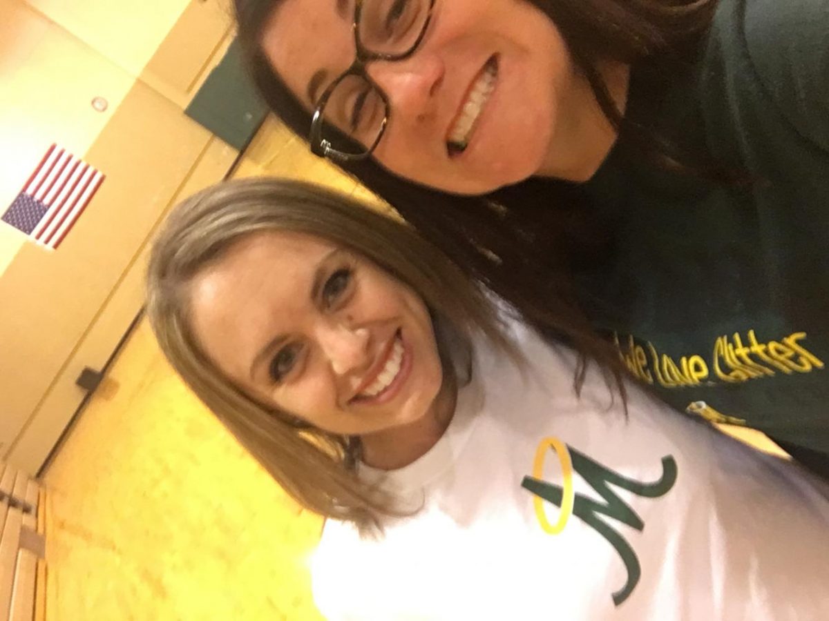 The Jessica take a quick selfie before an afternoon practice! Pictured on the left is Jessica Bradshaw and to the right is Jessica Zeigler. (Photo courtesy of Jessica Zeigler) 