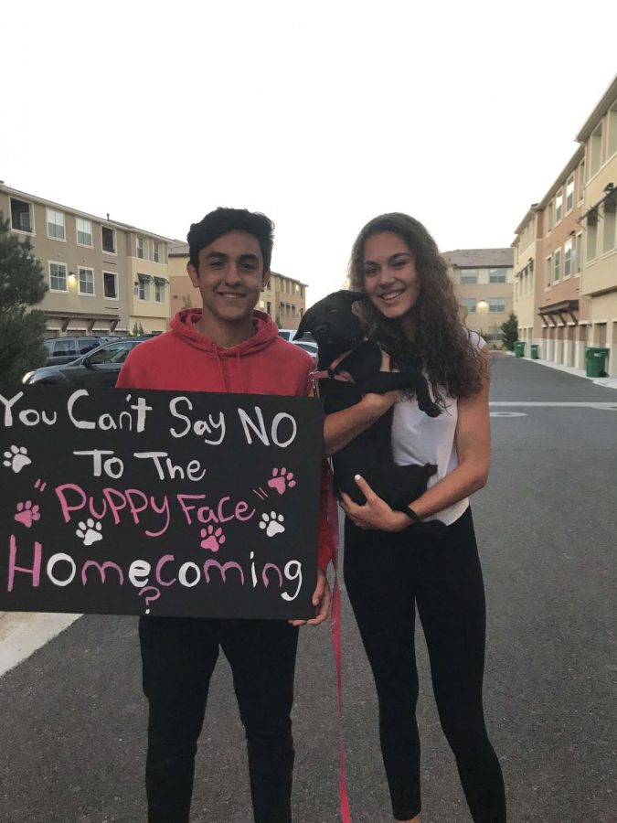 Mary Redl-Harge gets asked to Homecoming with a puppy!