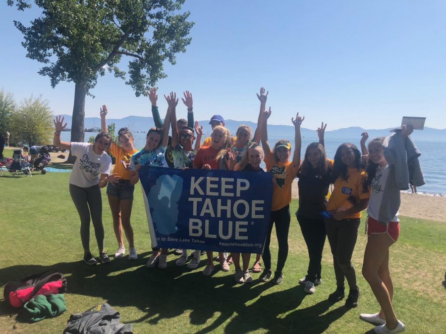 Thirteen club members worked tirelessly on Labor Day to help the League to Save Lake Tahoe pick up 240 pounds of trash in Tahoe City. 