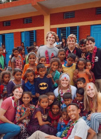 The buildOn trip to Nepal over Spring Break 2019. Photo courtesy of Jeffrey Arao.