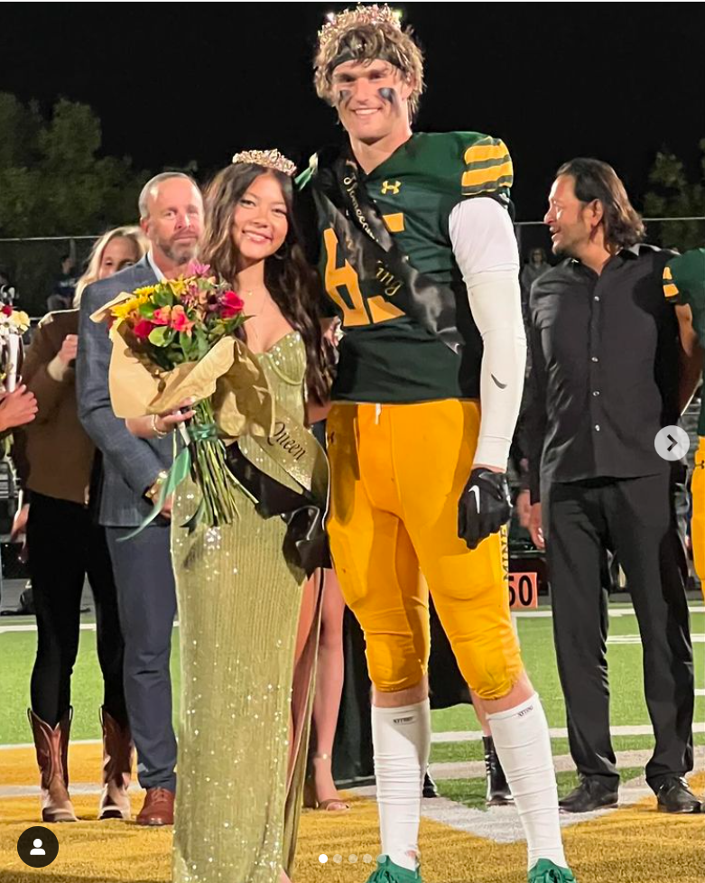 Vince Clark and Ella Hallert, this year's Homecoming King and Queen.