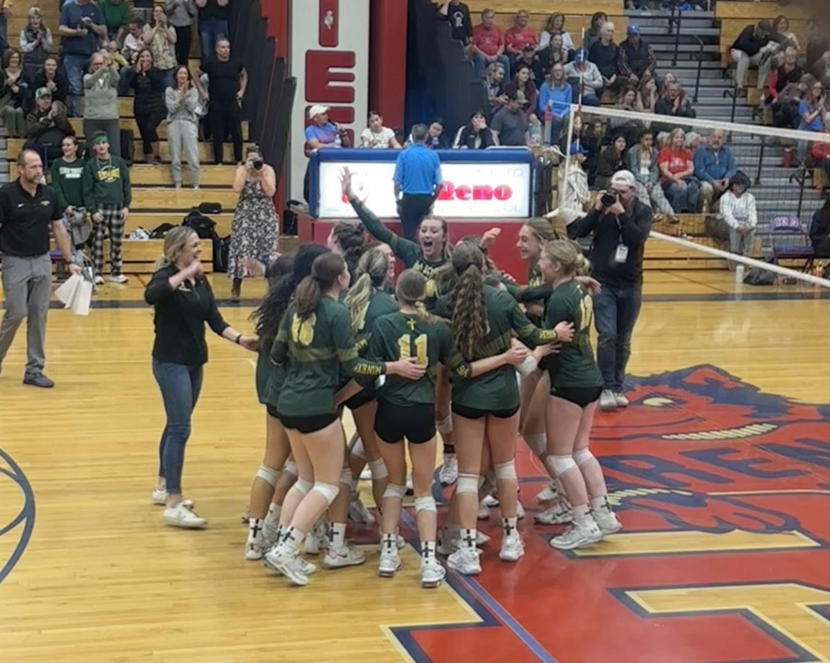 Manogue Girls Volleyball Team Beat the Reno Huskies and Take the Regional Title